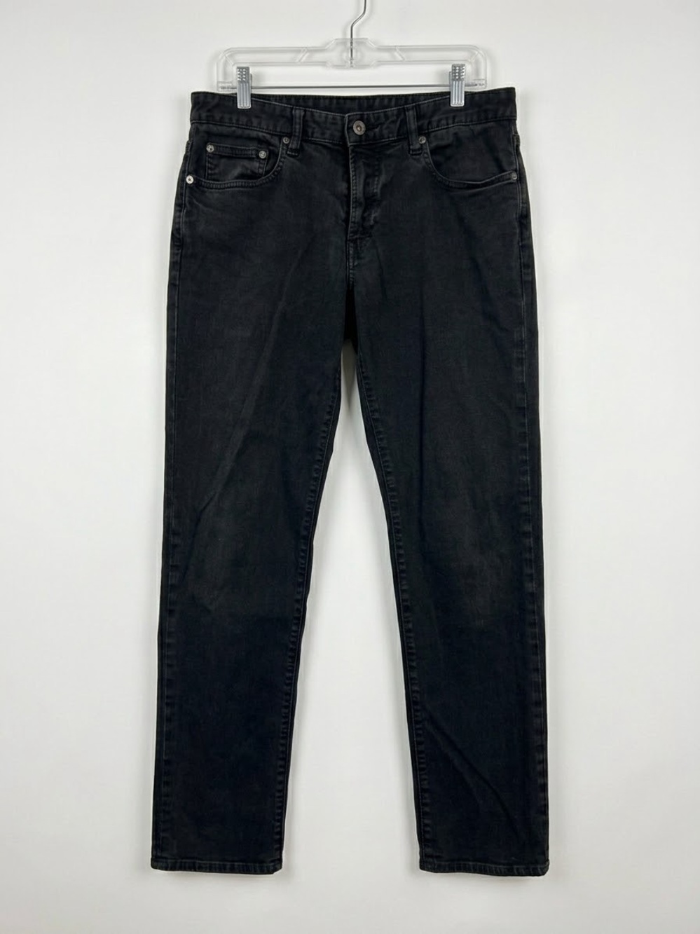 Bonobos Straight Leg Five Pocket Classic Gray Denim Travel Mens Jeans-  33x34